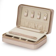 Palermo Rose Gold Zip Jewelry Case