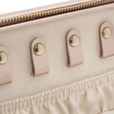 Palermo Rose Gold Zip Jewelry Case