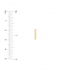 Yellow Gold Bar Stud Earrings