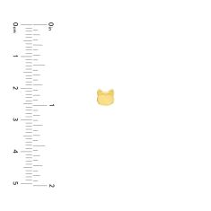 Yellow Gold Cat Face Stud Earrings