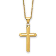 Pandora Gold Sparkling Cross Pendant REEDS Jewelers