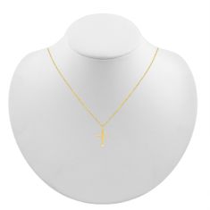 Yellow Gold Cross Pendant Necklace