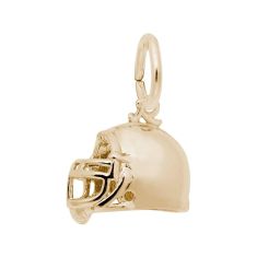 Yellow Gold Football Helmet 3D Charm | REEDS Golden Moments