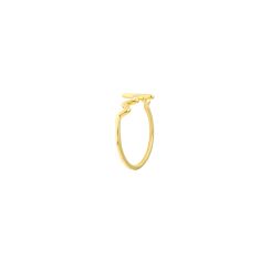 Yellow Gold Heartbeat Ring