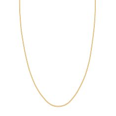 Yellow Gold Hollow Snake Chain Necklace | 1.6mm