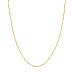Yellow Gold Hollow Snake Chain Necklace | 1.9mm