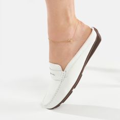 Yellow Gold Interlocking Circles Anklet
