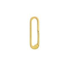 Yellow Gold Large Paperclip Push Lock