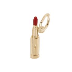 14k Yellow Gold Lipstick 3D Charm