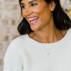 Yellow Gold Mini Disc Cross Necklace