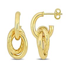 Gold Thin Rope Hoops – Devil's Details