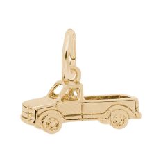 Yellow Gold Pick Up Truck 3D Charm