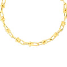 Yellow Gold Semi-Solid U-Link Chain Necklace | 5.2mm | 18 Inches