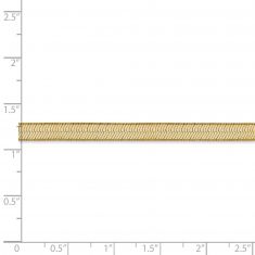 Yellow Gold Silky Herringbone Chain Bracelet 5mm