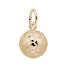 14k Yellow Gold Soccer Ball 3D Charm