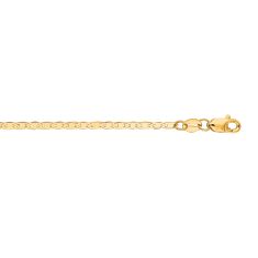 Yellow Gold Solid Classic Mariner Chain Necklace | 1.7mm