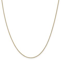 Yellow Gold Solid Spiga Chain Necklace | 0.85mm | 18 Inches