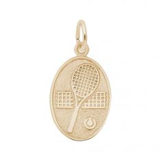 14k Yellow Gold Tennis Flat Charm | REEDS Golden Moments