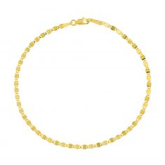 Yellow Gold Solid Valentino Chain Bracelet | 2.7mm