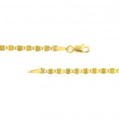 Yellow Gold Solid Valentino Chain Necklace | 2.7mm