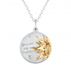 You Are My Sunshine Sun Pendant Necklace
