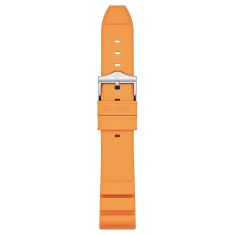 Zodiac Pro-Diver 20mm Orange Rubber Watch Strap