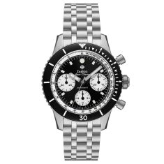 Zodiac Sea-Chron Chronograph Automatic Black Dial Stainless Steel Watch 42mm - ZO3604