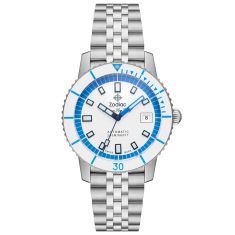 Zodiac Super Sea Wolf Compression Diver Automatic White Dial Stainless Steel Watch 40mm - ZO9291
