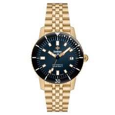 Zodiac Super Sea Wolf Compression Diver Blue Dial 18K Gold-Plated Stainless Steel Watch 40mm - ZO9308