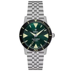 Zodiac Super Sea Wolf Skin Diver Automatic Green Dial Stainless Steel Watch 39mm - ZO9218