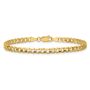 10k Yellow Gold 3.8mm Open Concave Curb Chain Bracelet