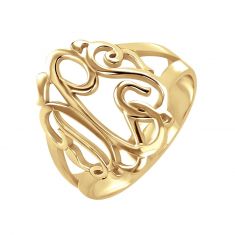 Alison and Ivy Classic Monogram Ring 18mm | REEDS Jewelers
