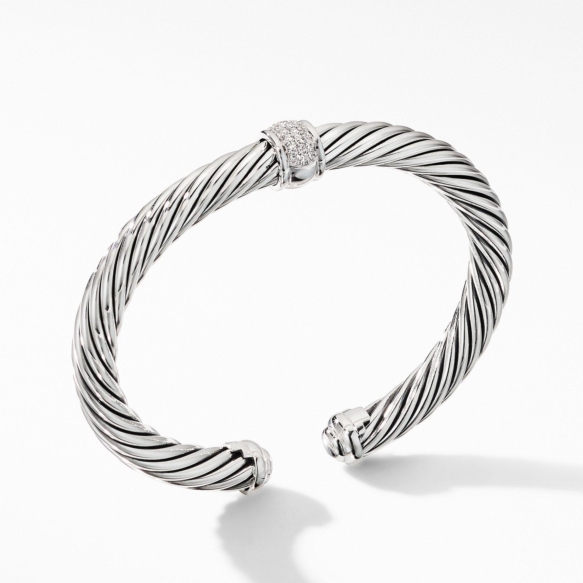 David Yurman Cable Classic Collection Center Station Bracelet wit