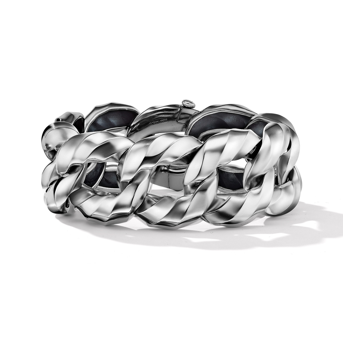 David Yurman Cable Edge Curb Chain Bracelet in Recycled Sterling 