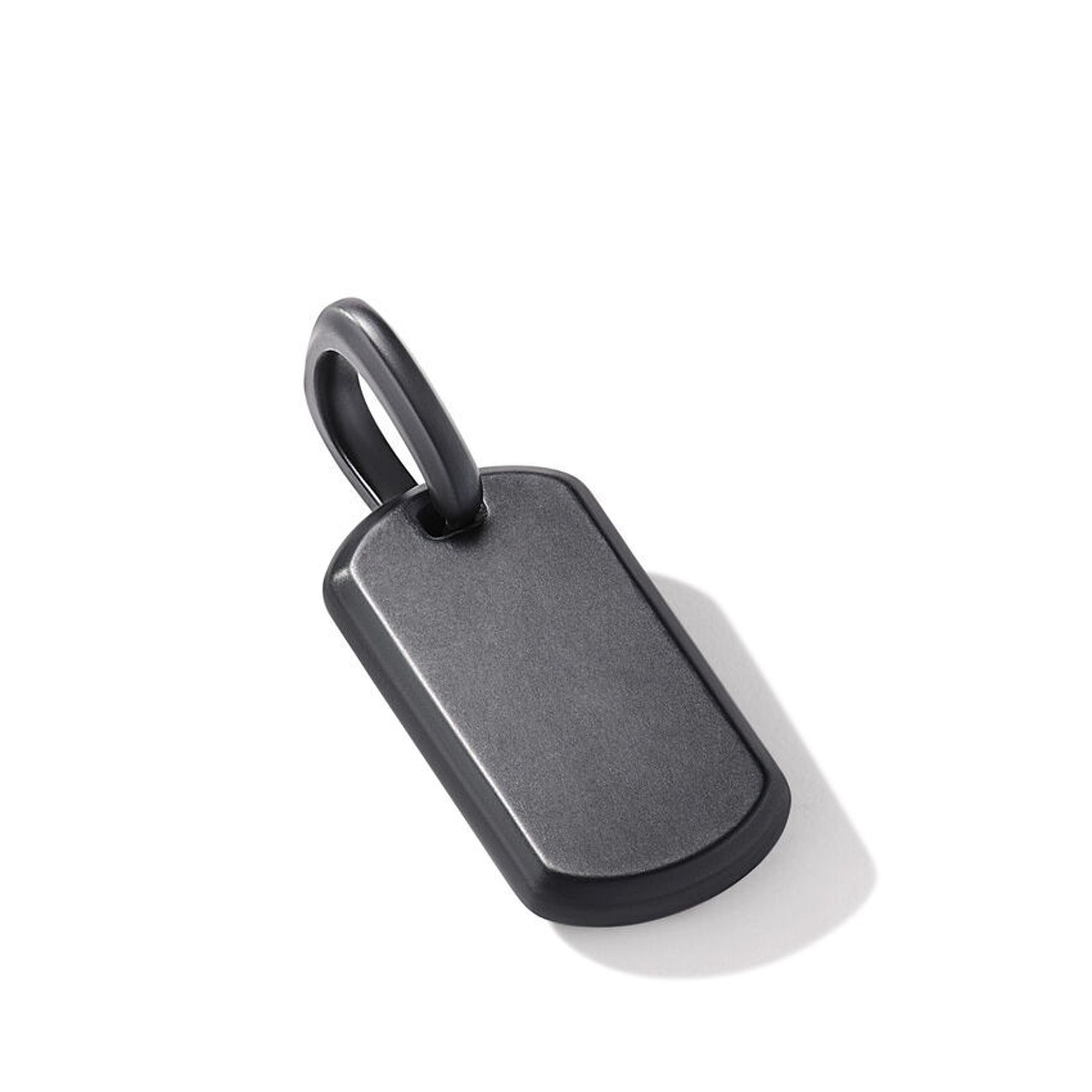 David Yurman  Chevron Tag in Black Titanium 21mm