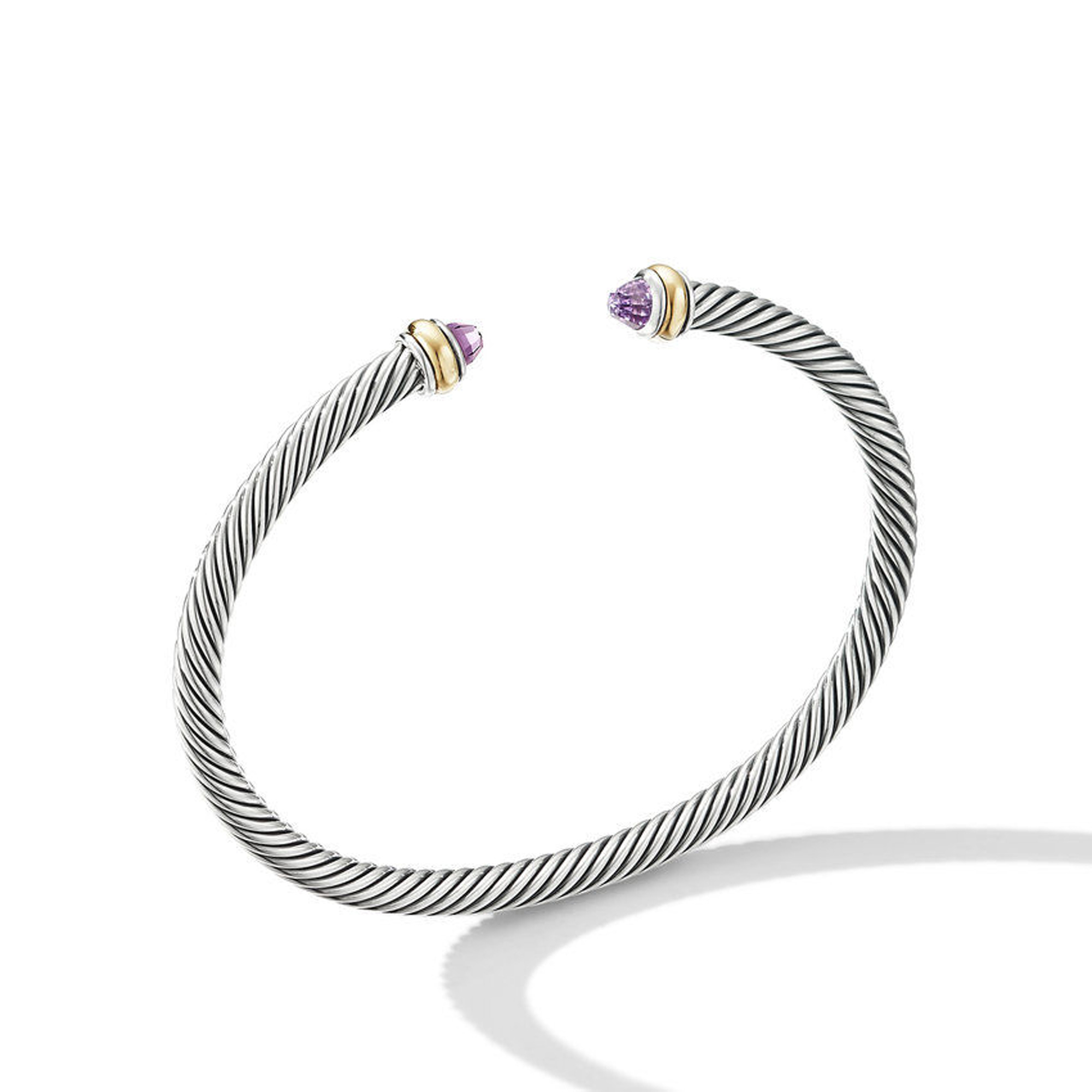 David Yurman Cable Classic Collection Bracelet with Amethyst and 