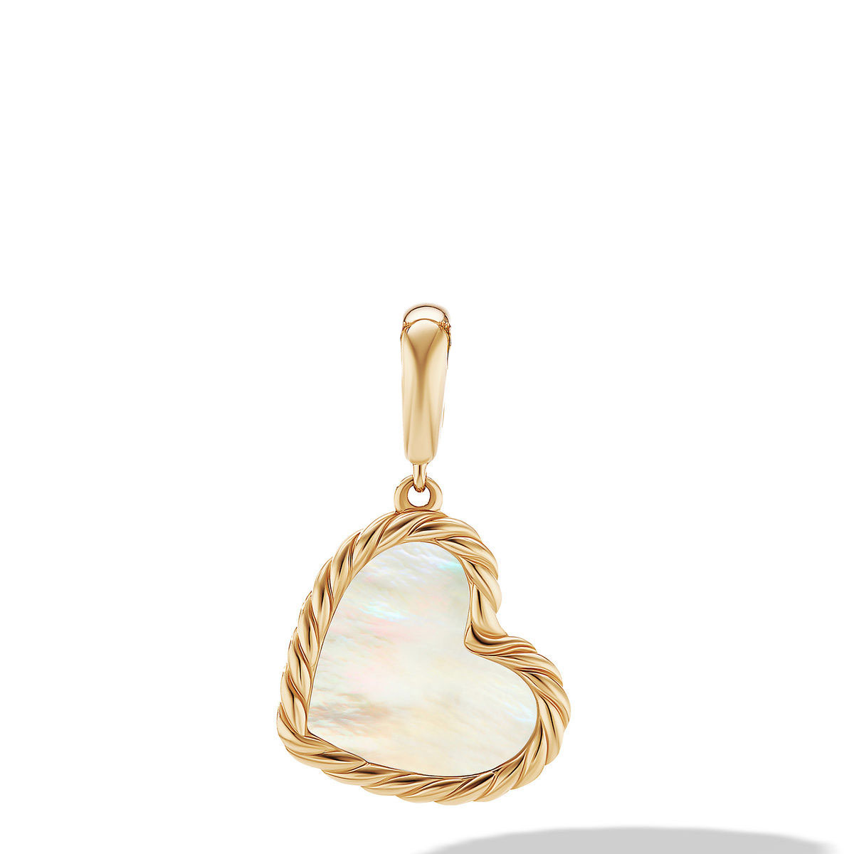 David Yurman DY Elements Heart Amulet in 18K Yellow Gold with Mot