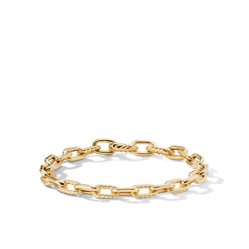 David Yurman DY Madison Chain Bracelet in 18K Yellow Gold, 6mm - 