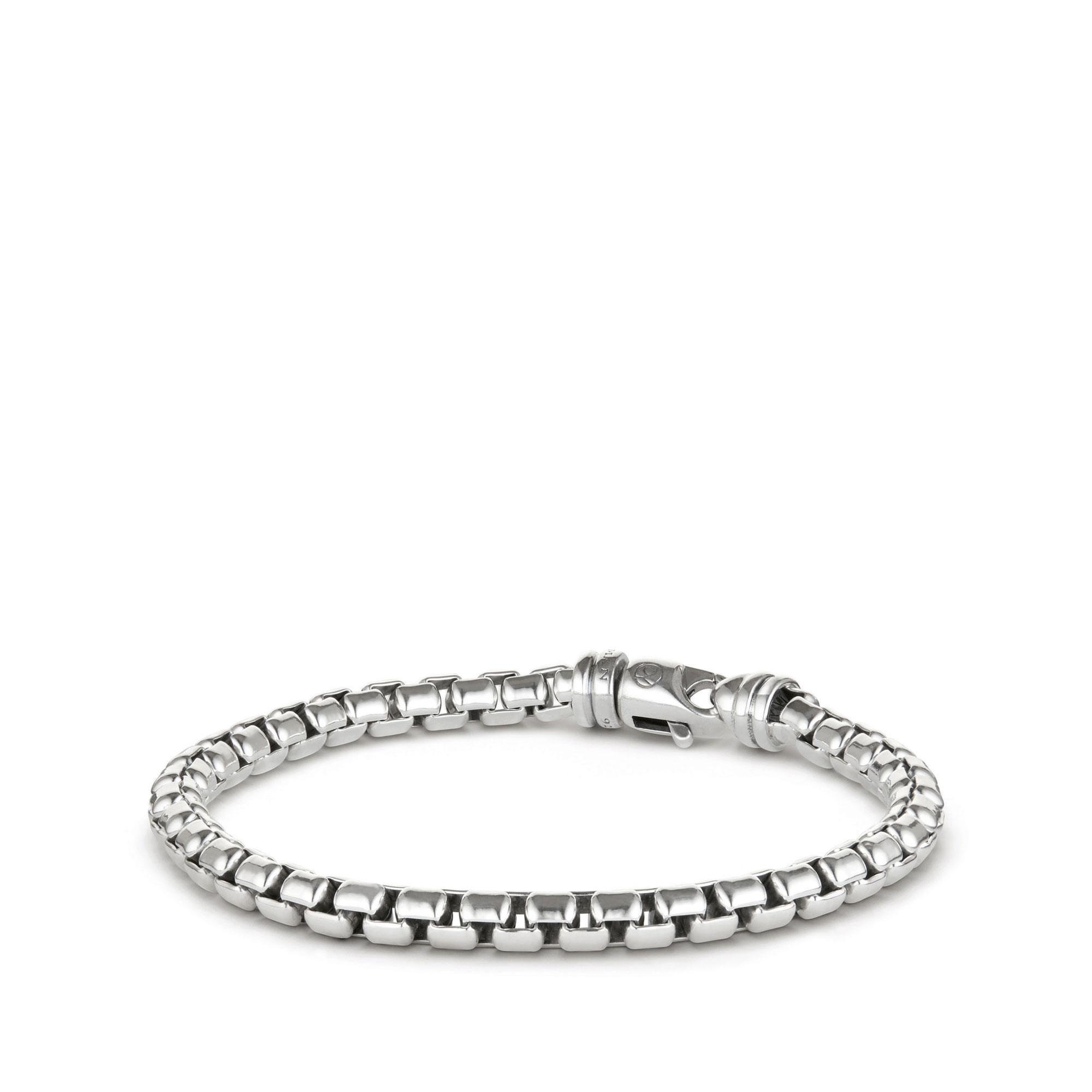 David Yurman Box Chain Bracelet in Sterling Silver - 9 Inches