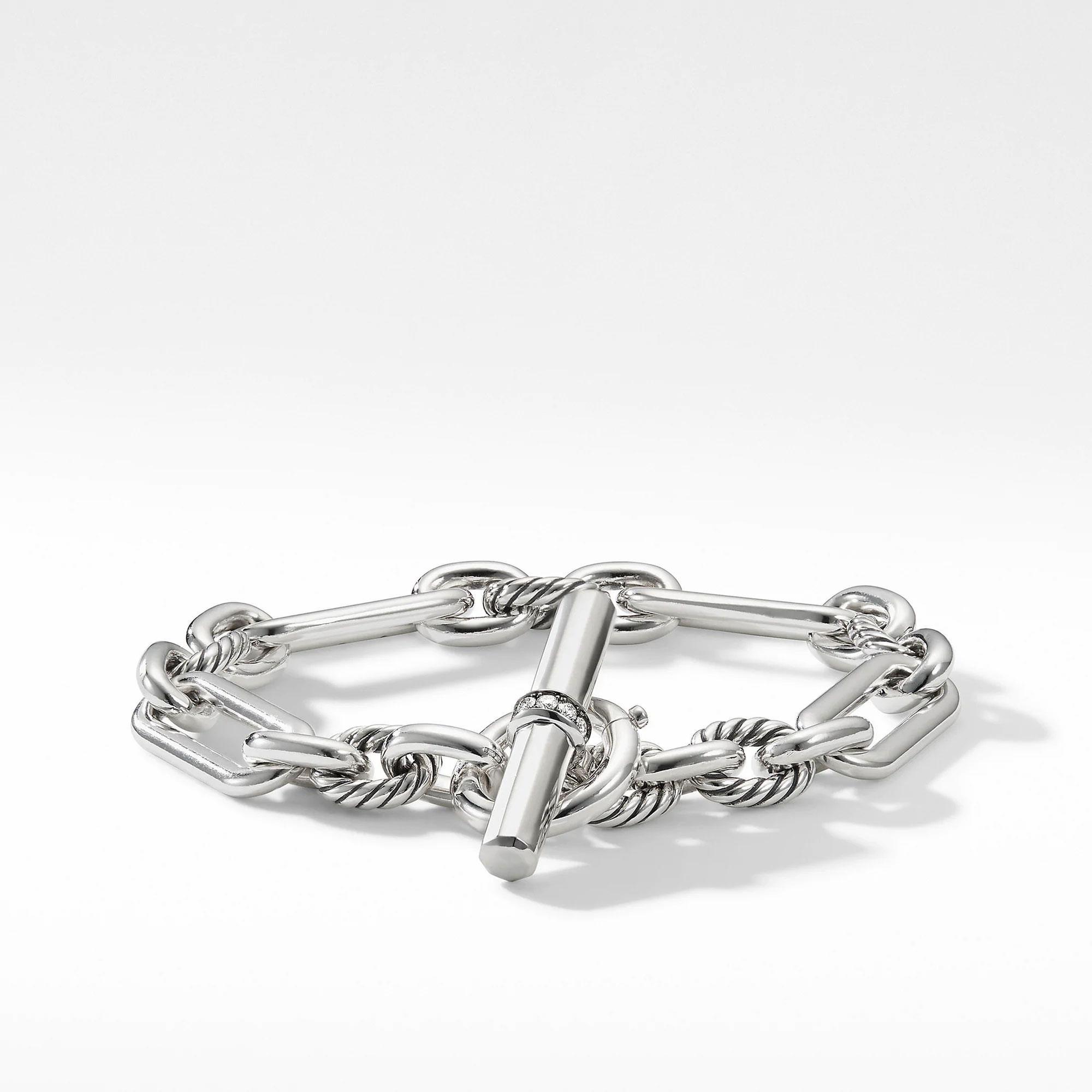 David Yurman Lexington Chain Bracelet with Diamonds - Medium