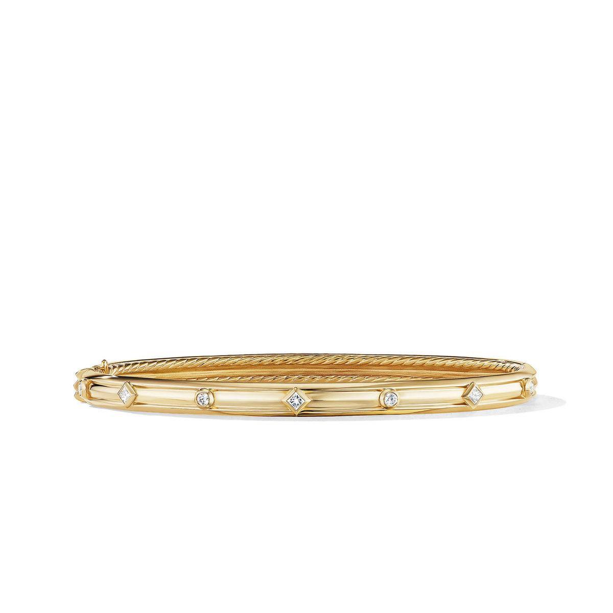 David Yurman Modern Renaissance Bracelet in 18K Yellow Gold with 