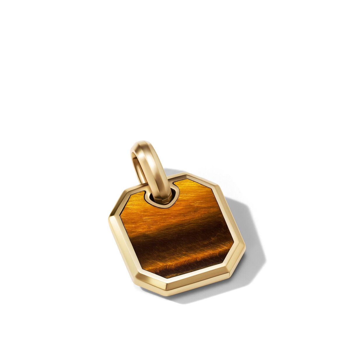 David Yurman  Roman Amulet in 18K Yellow Gold with Tigers Eye