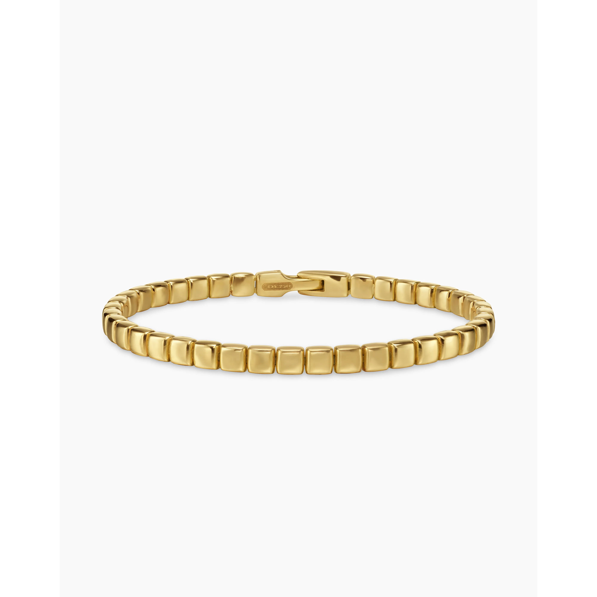David Yurman Spiritual Beads Tile Bracelet in 18K Yellow Gold 47mm Bracelet Length Small 5650$
