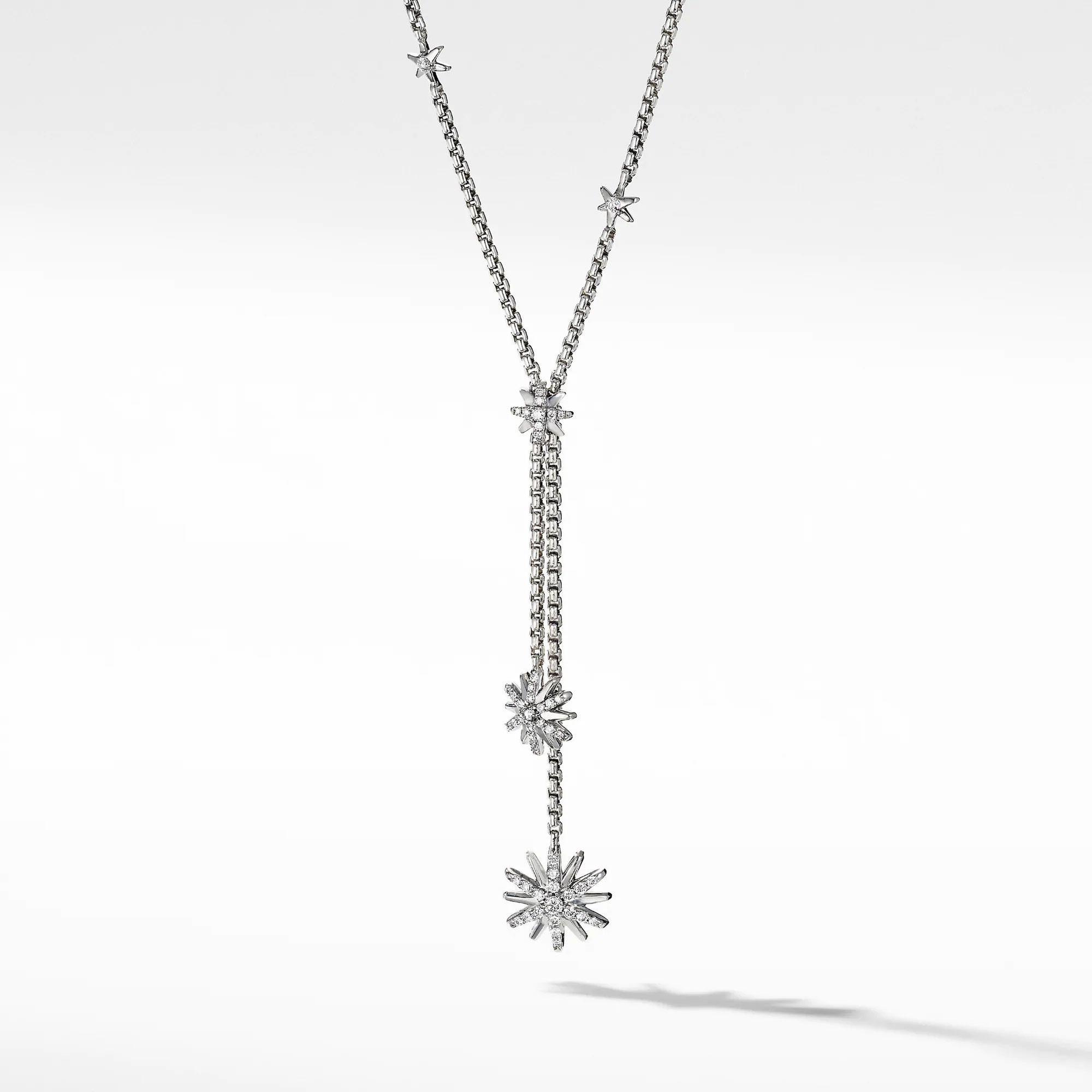 David Yurman Starburst Y Necklace with Diamonds