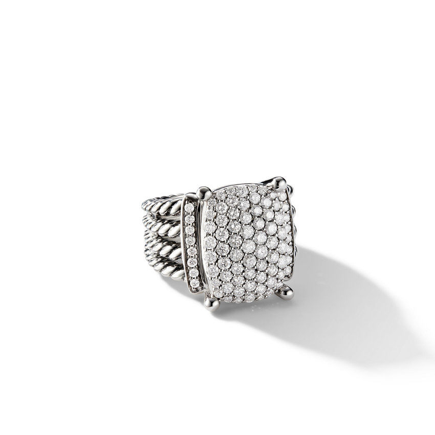 David Yurman Wheaton Ring with Diamonds - Size 9.5