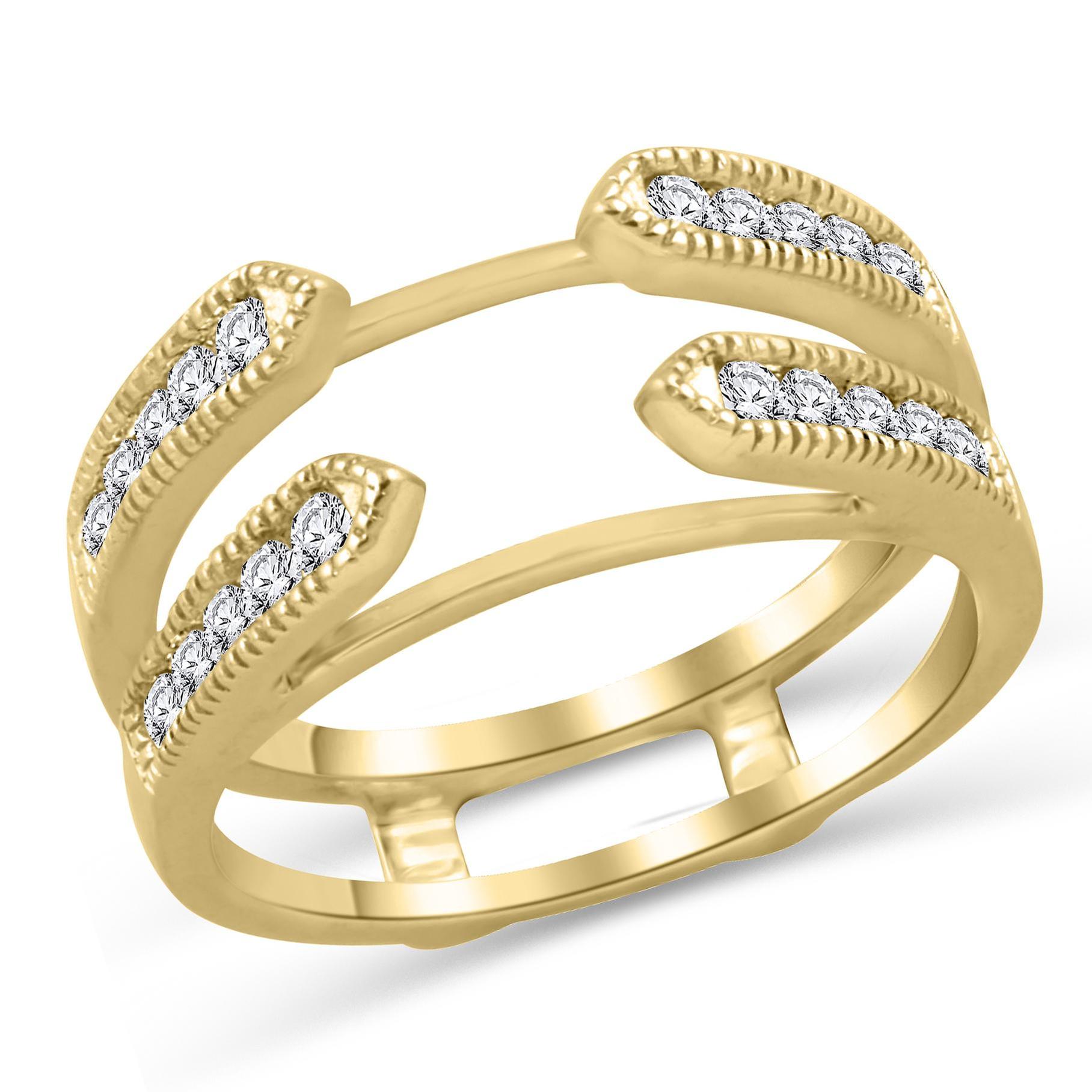 1/2ctw Round Diamond Milgrain Ring Guard | Embrace Collection | S