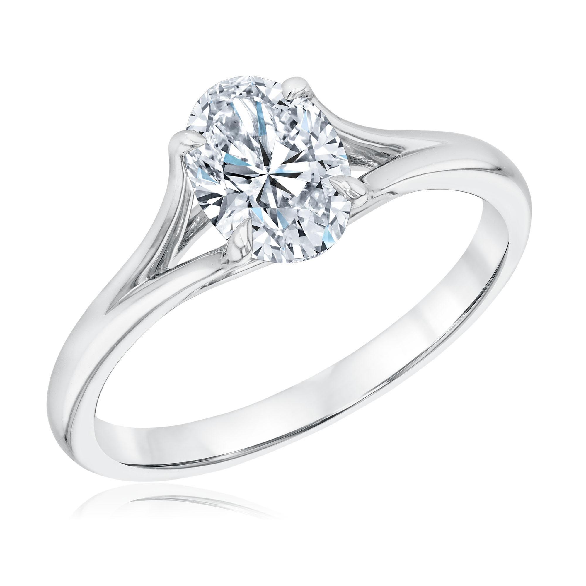 Forevermark Women's  1ct Diamond Solitaire White Gold Engagement Ring  Ring Size: 7