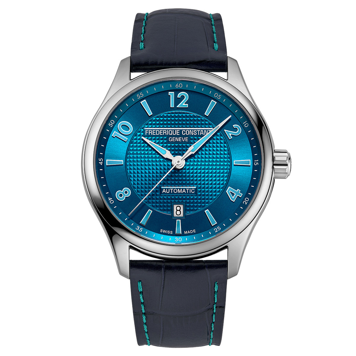 Classics Runabout Automatic Blue Dial Blue Leather Strap Watch 42mm - Frederique Constant FC-303RMLN5B6