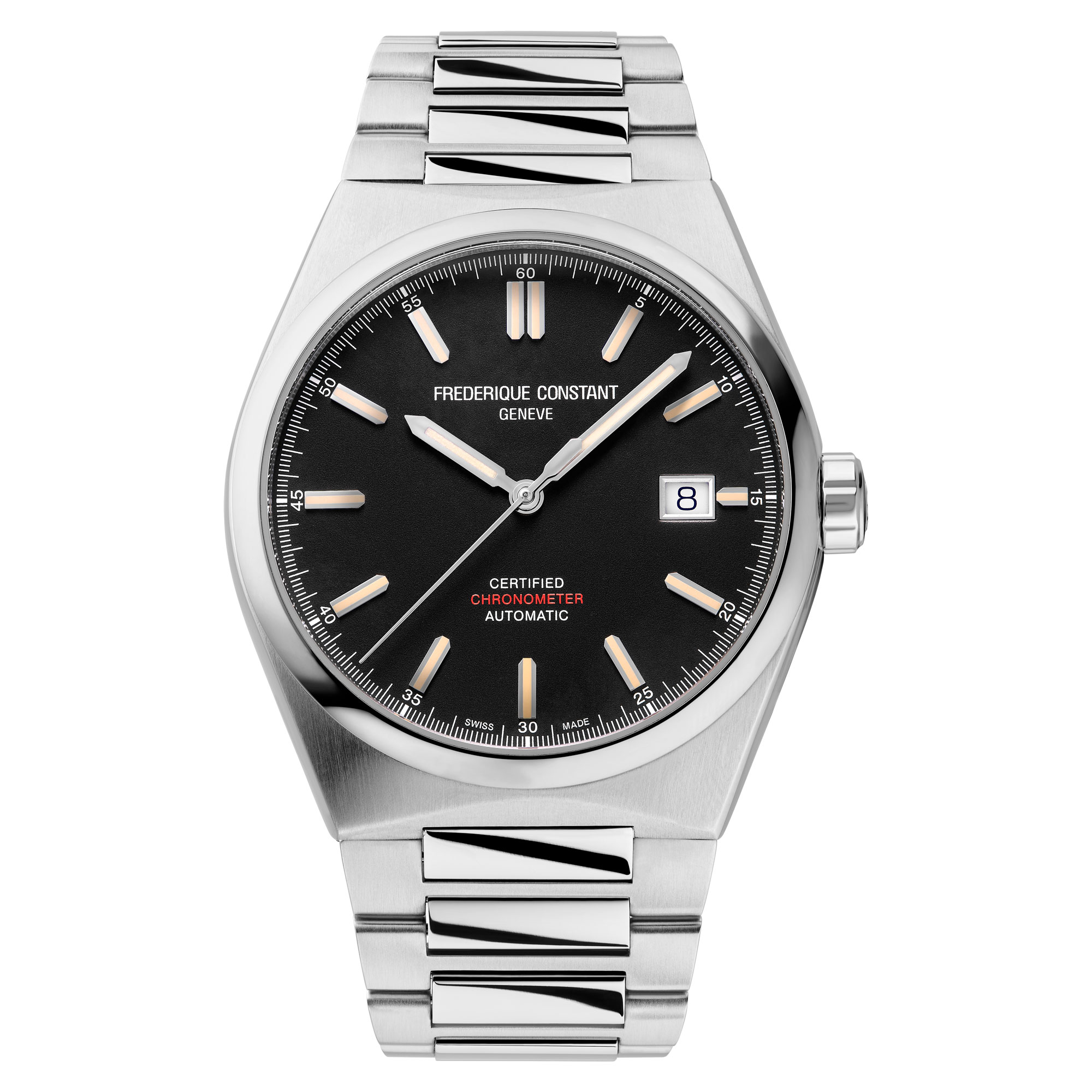 Frederique Constant Highlife Automatic COSC Black Dial Stainless Steel Bracelet Watch 39mm - FC-303BBG3NH6B 2395$