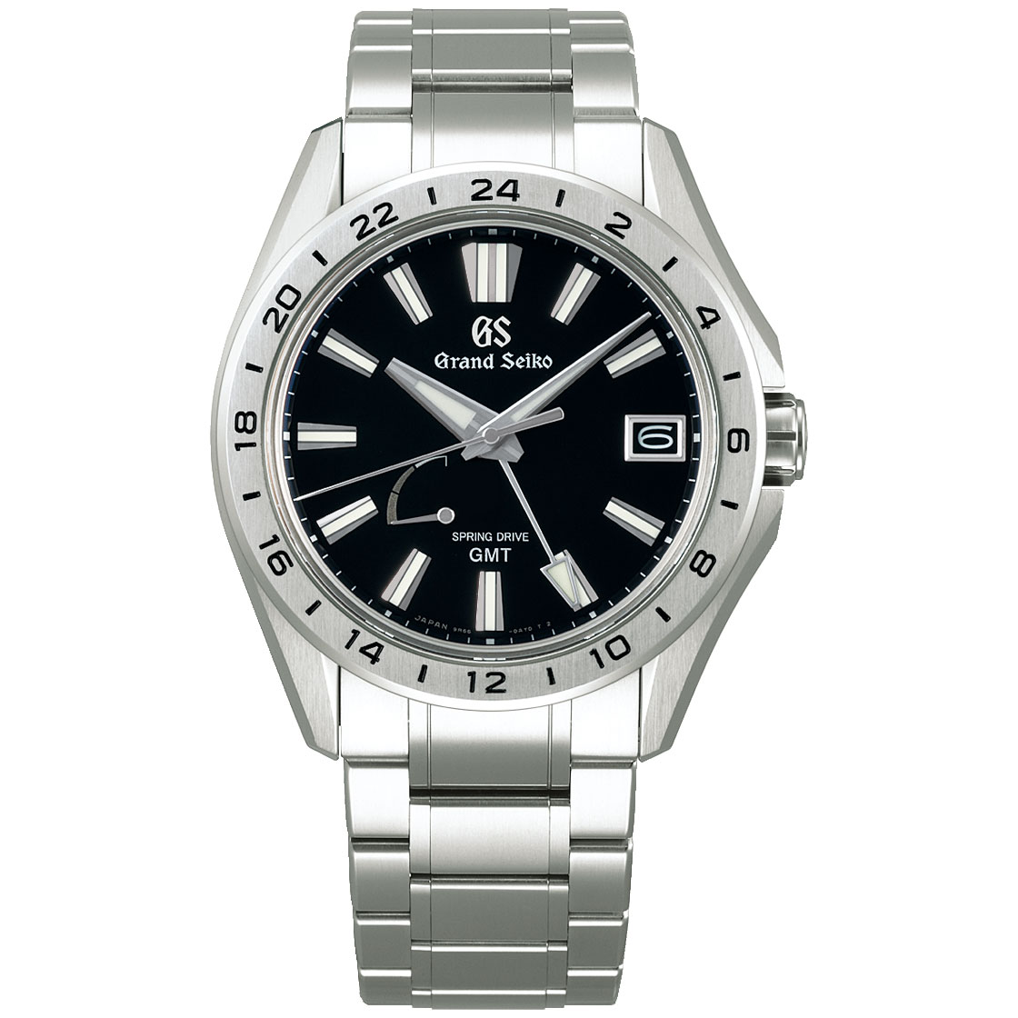 Evolution 9 GMT Black Dial Titanium Watch | - Grand Seiko SBGE283